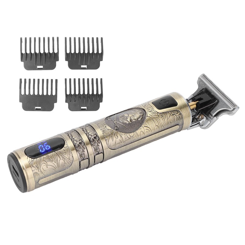 Electric Hair Trimmer Clipper USB Portable Professional Retro Hair Cutting