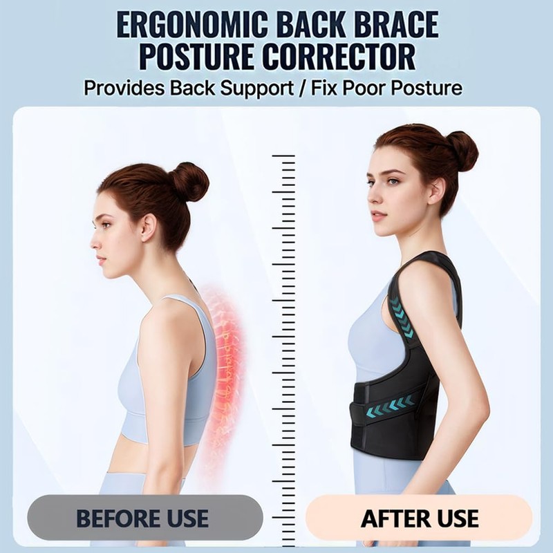 TOEECY Posture Corrector for Men and Women, Invisible Back Shoulder