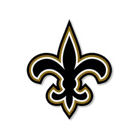 Black & Gold Fleur De Lis Shaped Sticker (City of Louisiana Flag Symbol Decal for Cars, Trucks, Laptops, Made in The USA (4 inch)