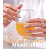 Blue French Tip Press on Nails - GJZEZ Soft Gel