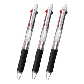 三菱鉛筆 Jet Stream 2 Colors 0.7 mm Clear [Set of 3]