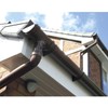 4 x Brown Half Round Fascia Gutter Brackets, Freeflow 112mm