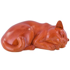 MODorlia Pet Ashes, Sleep Resin Cremator cat Ashes, ash cat Ashes, Small Animal Ashes (Red-Wood Color)