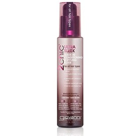 GIOVANNI 2chic Ultra-Sleek Leave-In Conditioning & Styling Elixir - Phyto-Keratin & Argan Oil, Anti-Frizz Formula, Coconut, Shea Butter, Pro-Vitamin B5, Color Safe, Paraben Free - 4 oz