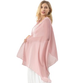 Bridesmay Chiffon Elegant Stole Scarf for Dress in Various Colours - m