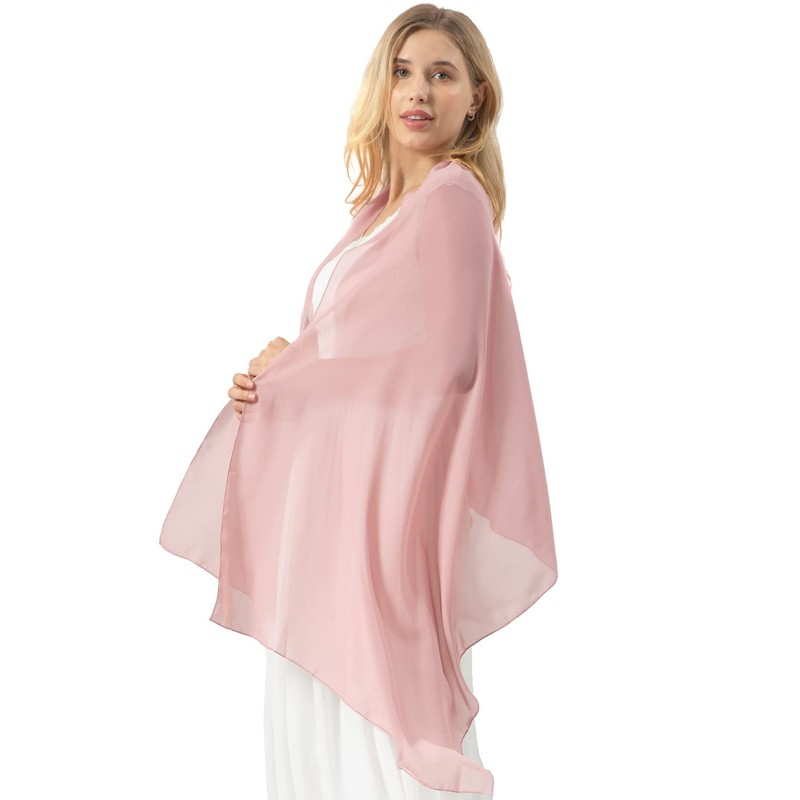Bridesmay Chiffon Elegant Stole Scarf for Dress in Various Colours