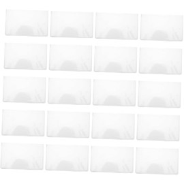 CAXUSD 20pcs Clear Card Protector Sleeves Sports Card Protectors for Business Social Security Id High Transparency for Easy Scanning Flexible Crack Resistant Design