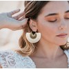 Tassel Hoop Earring Statement Thread Dangle Earrings Stylish Long Fringe