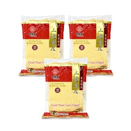 三邊腐竹 All Natural Dried soy Bean Curd (ToFu) Sheet - 10oz (Pack of 3) …