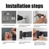 PMMASTO Coat Rack Wall Mounted, 5 "T Shaped Wall Hooks