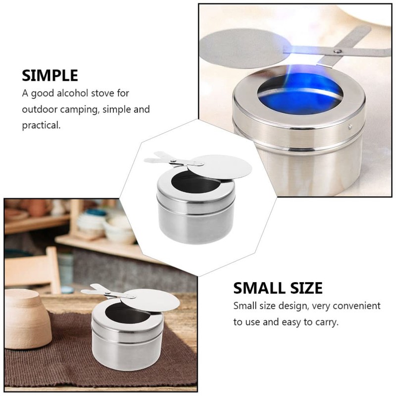 4Pcs Fuel Cans Stainless Steel Fuel Holders, Buffet Warmer Chaffing