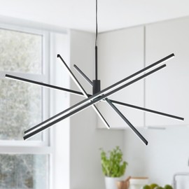 AIRYPHANT Modern 47-inch Big Chandelier for High Ceiling, Large Foyer Chandelier for Living Room Foyer Dining Room Ceiling Lighting Fixture for Staircase,85W