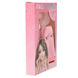 Depesche TOPModel Beauty and Me 13508 Face Roller Set with Rose Quartz Roller and Soft Wash Glove in Pink