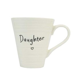 Guardian Angel 62756 Daughter, Ceramic Hot Drinks, Ideal Novelty Tea Mugs for Birthday, Christmas, Valentine's Day-(Conical, White)
