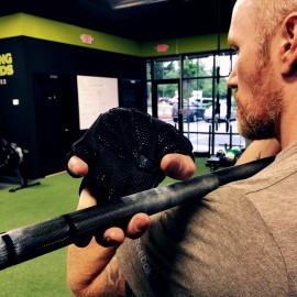 Fit Active Sports Weight Lifting Workout Gloves With Wrist Wrap For Gym Training - L