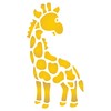 Baby Giraffe Stencil, 3 x 5.5 inch - Nursery Wild