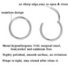JOFUKIN 18G Nose Ring Septum Clicker Helix Earrings Hoop 316L