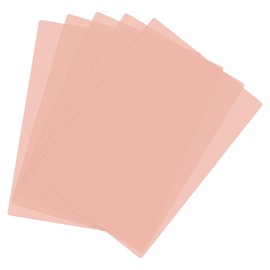 PATIKIL A4 Size Guided Reading Sheet, 5pcs Correction Lighting Gel Filter Colored Overlay Transparent Color Film for Classroom Photo Studio, Light Orange