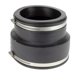 Fernco P1004-86 Flexible PVC Pipe Coupling for Concrete to Concrete Plumbing Connections