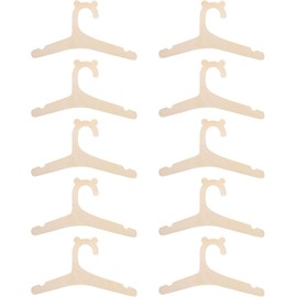 KHIOPNT Upgraded Wooden Children's Hangers (10 Pack) with Cute Bear Ears - Thickened Non Slip Coat Hangers for Kids' Coats, Suits, Pants and Jackets