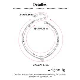QWALIT Silver Toe Rings for Women Silver Heart Bracelets Anklets for Women Waterproof Toe Rings Non Tarnish Adjustable Womens Ring Simple Tail Ring