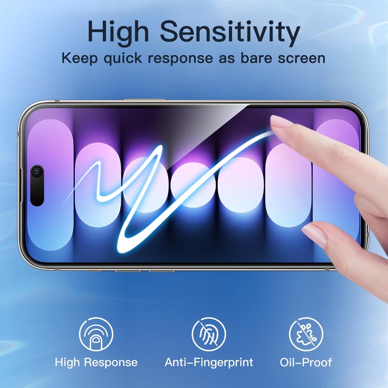JETech JETech Sichtschutz Full Screen fr iPhone 15 Pro 6,1