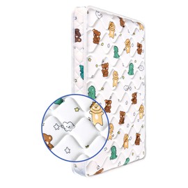 Mini Crib Mattress 38" x 24" x 4"- Firm Support and Comfort Premium Foam,Noiseless and Odorless,Hypoallergenic Mini Crib Mattress,Fits Mini and Portable Cribs,Dual Sided with Soft Breathable Fabric