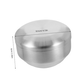 Outanaya Shaving Soap Bowl Metal Mixing Bowl Shaving Dishes Shave Cup for Men Metal Shaving Bowl Men Shaving Tool Shave Soap Bowl Shaving Lather Bowl Small Metal Bowl Stainless Steel Silver