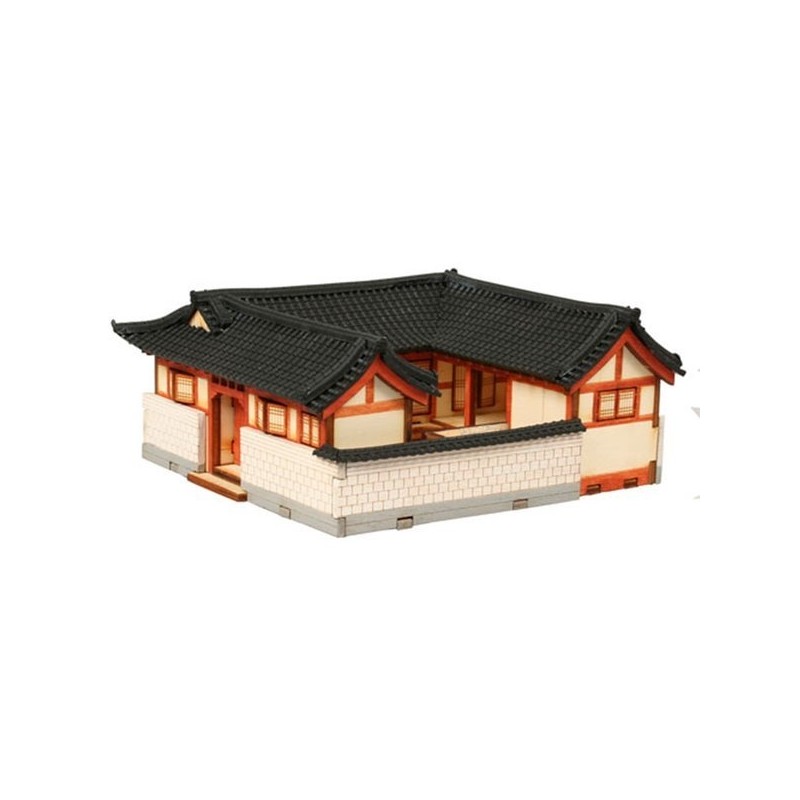 DIY Wooden Model Assembly Kit HO Seoul Bukchon Hanok B