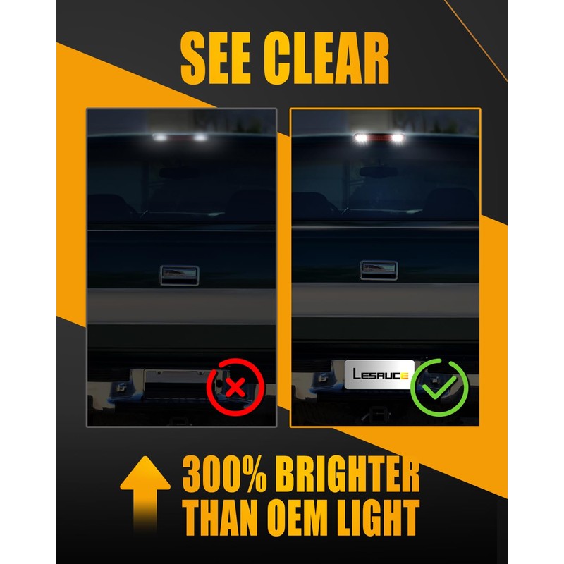 LESAUCE 2025 Upgraded 3rd Third Brake Light for 1988-1998 Chevy