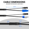 SMALL-EYE 3 Pin DMX & Power Combo Link Cable 6