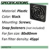 AERZETIX - C15117-80 x 80 mm protective grille for PC