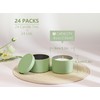 Aroparc Candle Tins 8oz with Lids, 24 Pack Seamless Bulk