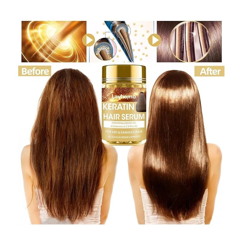 Serum Capilar Layhomo Keratina Anti-frizz Reparador 40 Ml