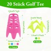 REBECCAGIBSON Pack of 20 Golf Simulator Tees Plastic Golf Tees