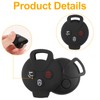 3-Button Key Case with Car Key Case Compatible with Smart