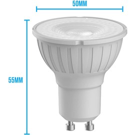 Megaman GU10 Reflector Dimmable LED Lamp, 5 Watt, 2800K Colour Temperature, Warm White