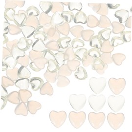 Outanaya 100pcs Heart Nail Charms Decorations for Nail Art Stylish Manicure Gems for Weddings Birthdays and Parties Easy to Use Durable and Non Fading