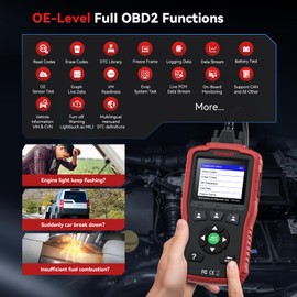 iCarsoft All Systems OBDII Scan Tool for Toyota/Corolla/Nissan/Honda/Hyundai/Kia, TYT V1.0 (2025) Oil Reset + SAS Calibration Services for Japanese/Korean Cars Auto VIN/Scan, Lifetime Free Update