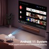 Portable Video Projector Mini Projector for Android, WiFi&Bluetooth, Built-in Apps,