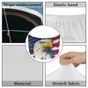 Yewatlles American Flag with Eagle Car Hood Cover Protector Waterproof
