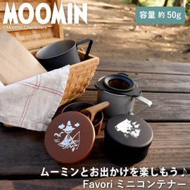 MOOMIN Maruei Nissan Fabori Mini Container, Coffee Canister, Snack Holder, Portable, Outdoor, Compact, Lightweight (Snufkin/MTBR)