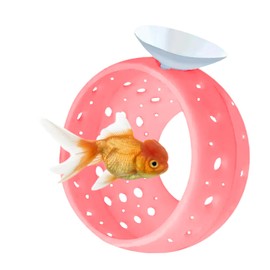 WEWAYKGJ Betta Fish Tunnel with Suction Cup - Aquarium Fish Hideout Shrimp Cave Guppy Fish Tunnel Tank Accessories Aquarium Decor for Small Fish Shrimp (Pink)