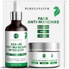 PUREZANATUR Pack Antimanchas Serum despigmentante y antimanchas intensivo Crema aclarante