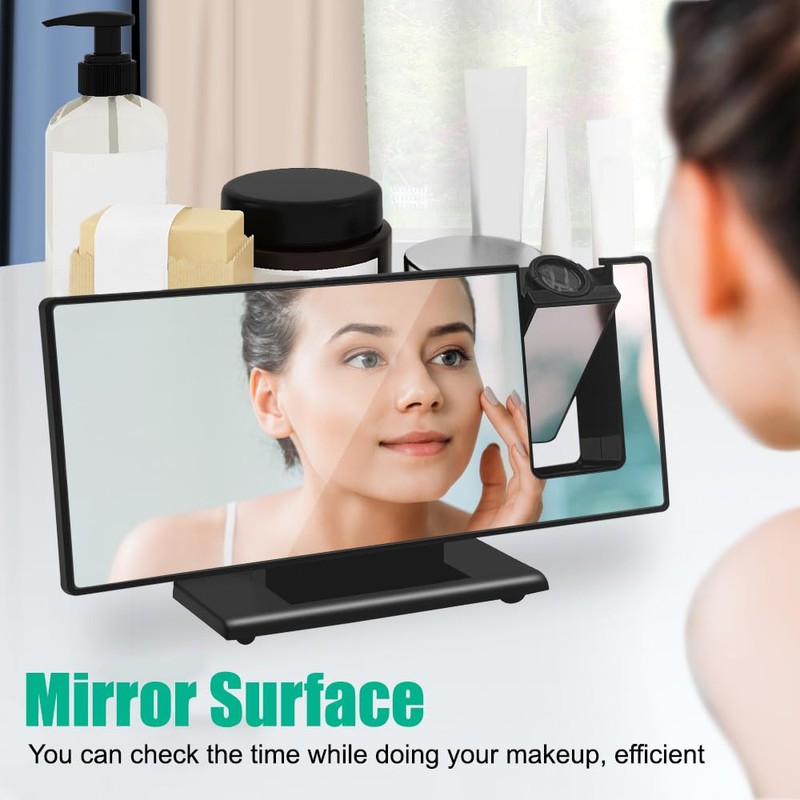 MiOYOOW Alarm Clock, Bedroom Alarms, 3-Level Brightness, Small Digital Clock