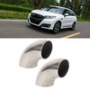 2PCs 90 Degree Elbow Wastegate Dump Valve Pipe 1.5in Stainless