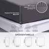 Bambaw - Anthracite Fitted Sheet 90 x 200 cm -