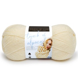 Lion Brand Yarn 674-098 Touch of Alpaca, Cream