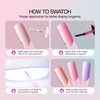 Beauticom PINK 50 Piece Plastic False Nail Tip Sticks Chart