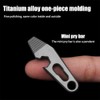 EDC Pry Bar, TC4 Titanium Keychain Multi Tool with Bottle